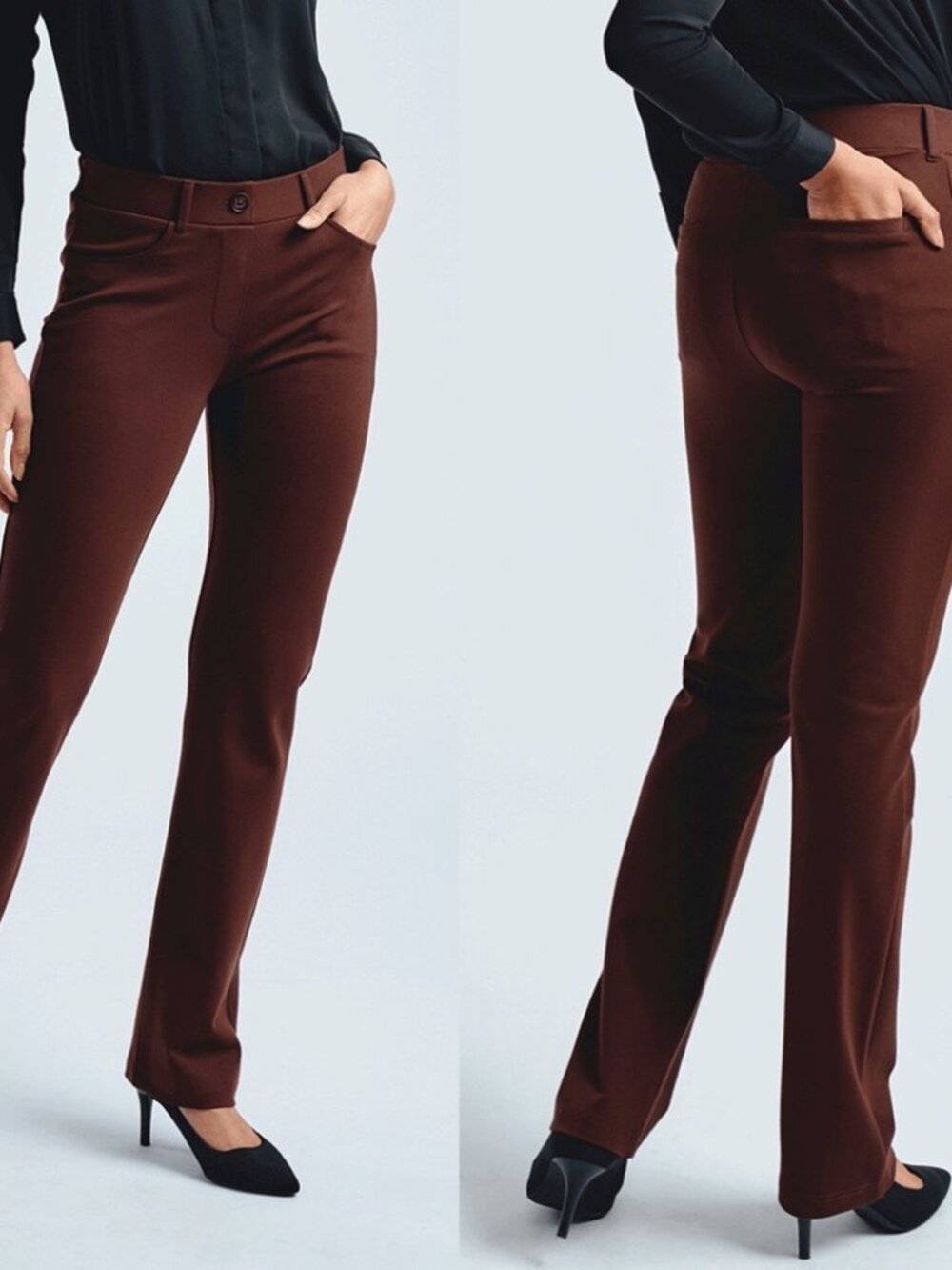 New Betabrand Chicory Straight 7 Pocket Dress Pant Yoga Pants XSmall